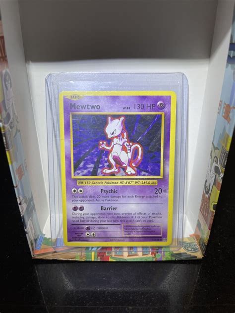 Mewtwo Lv.53 130HP 2016 Collectible Pokemon Card No. 51/108